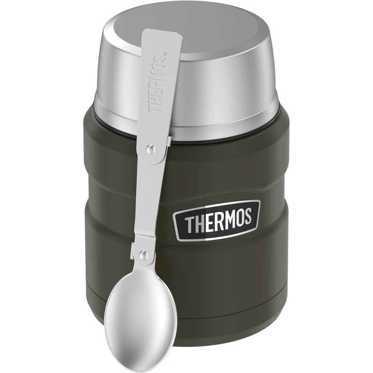 Thermos - 16 oz Stainless King Insulated Food Jar Container - Matte Army Green