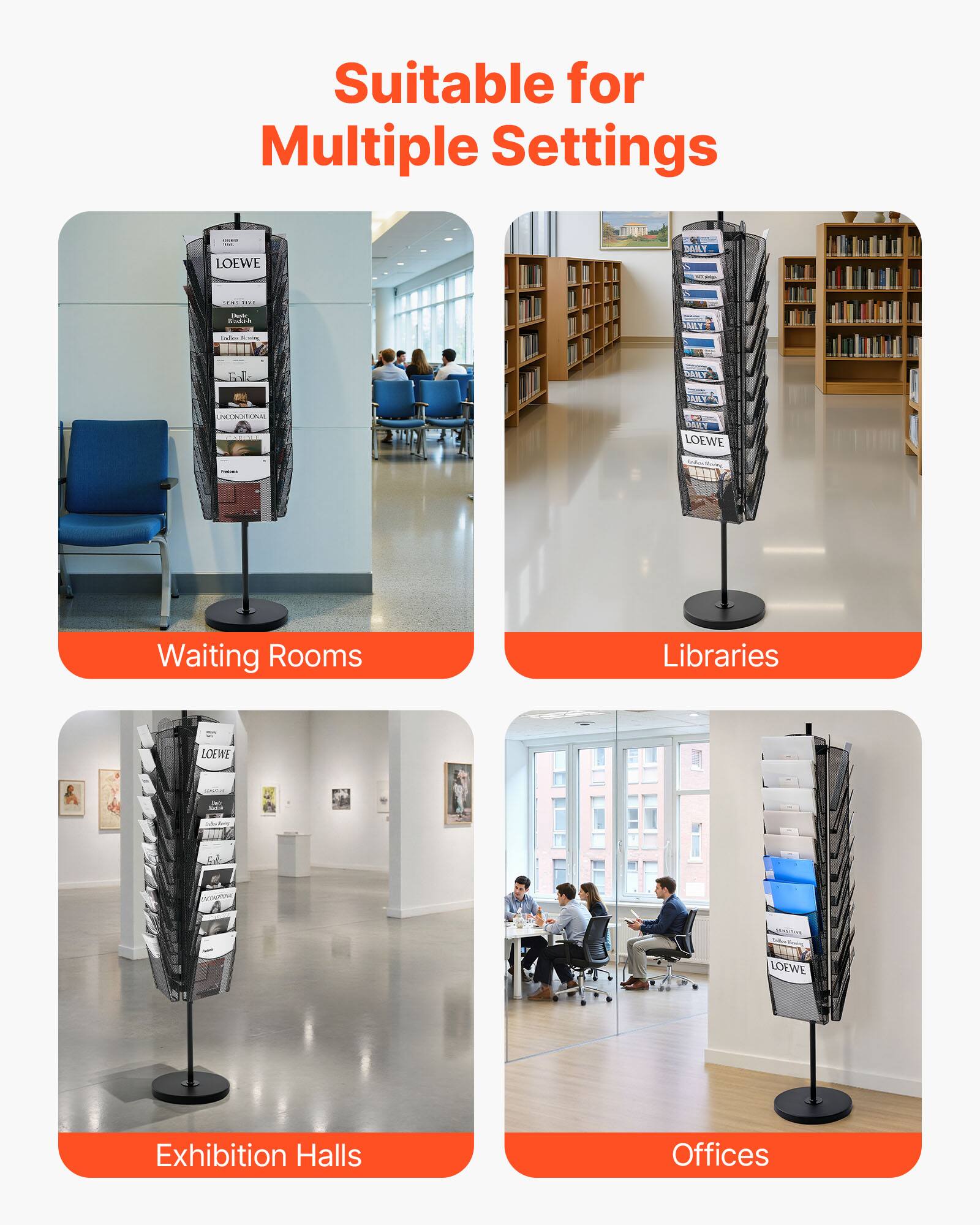 Suitable for Multiple Settings

- Waiting Rooms
- Libraries
- Exhibition Halls
- Offices
