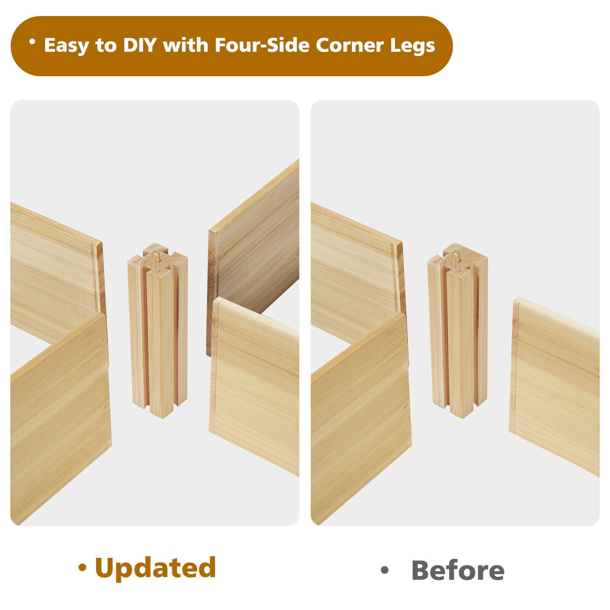 Easy to DIY with Four-Side Corner Legs: Updated . Before