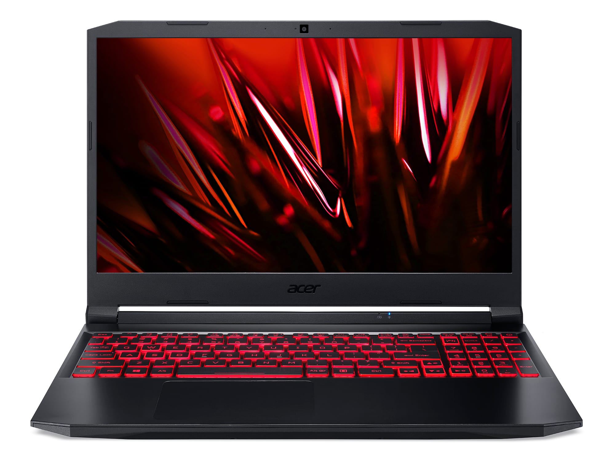 Front. Acer - Nitro 5 15.6" Refurbished Gaming Laptop Intel Core i5-11400H 2.70GHz with 16GB RAM and 512GB SSD - Shale Black.