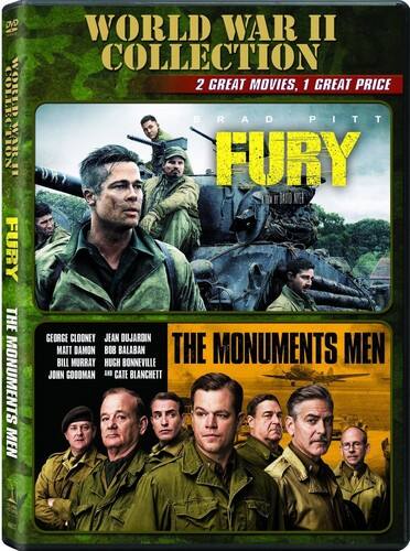 Front. Fury / Monuments Men   - DVD.