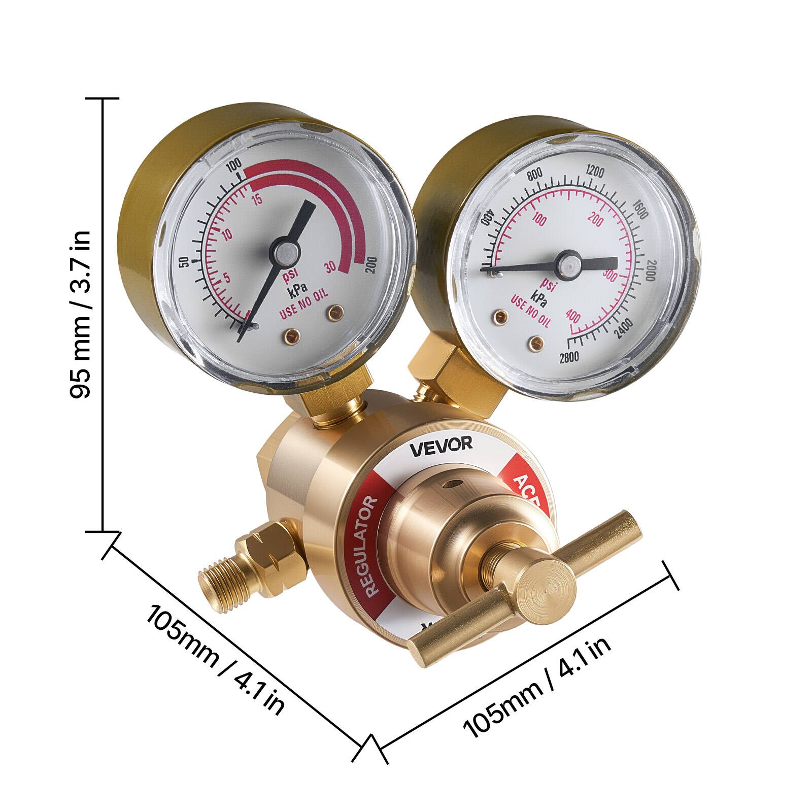 95 mm / 3.7 in  
105 mm / 4.1 in  
105 mm / 4.1 in  
VEVOR  
ACG  
REGULATOR