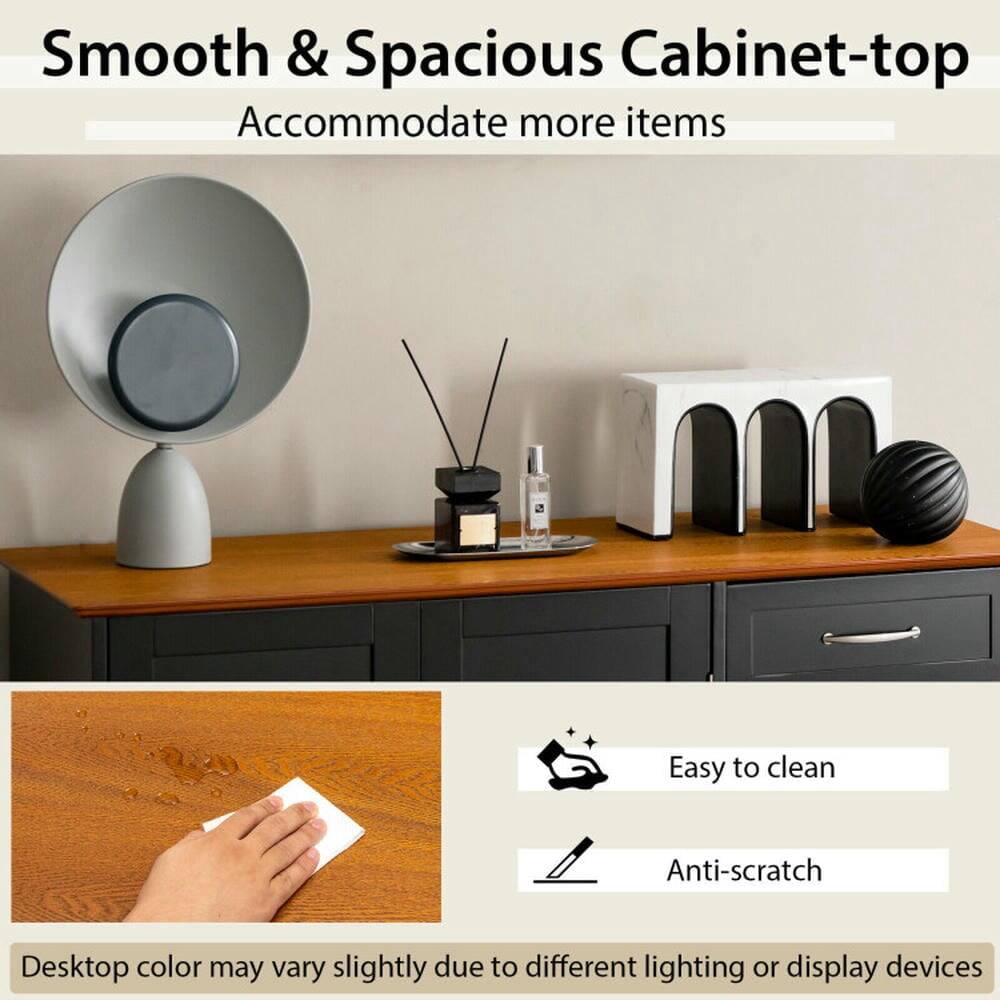 Smooth & Spacious Cabinet-top  
Accommodate more items  

Easy to clean  
Anti-scratch  

Desktop color may vary slightly due to different lighting or display devices