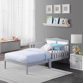 APRILSOUL - Birdie Toddler Bed Light Gray and White - Light Gray