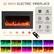 42 INCH ELECTRIC FIREPLACE
Timer: 1-8H
750W/1500W
Overheating Protection
CETL Certification
62-82°F
12 Flame Colors
L1 L2 L3 L4 L5