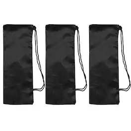 Unique Bargains - 11"x4" Tripod Case, 3pcs Oxford Padded Bag for Camera Gear, Mic, Light Stand - Black