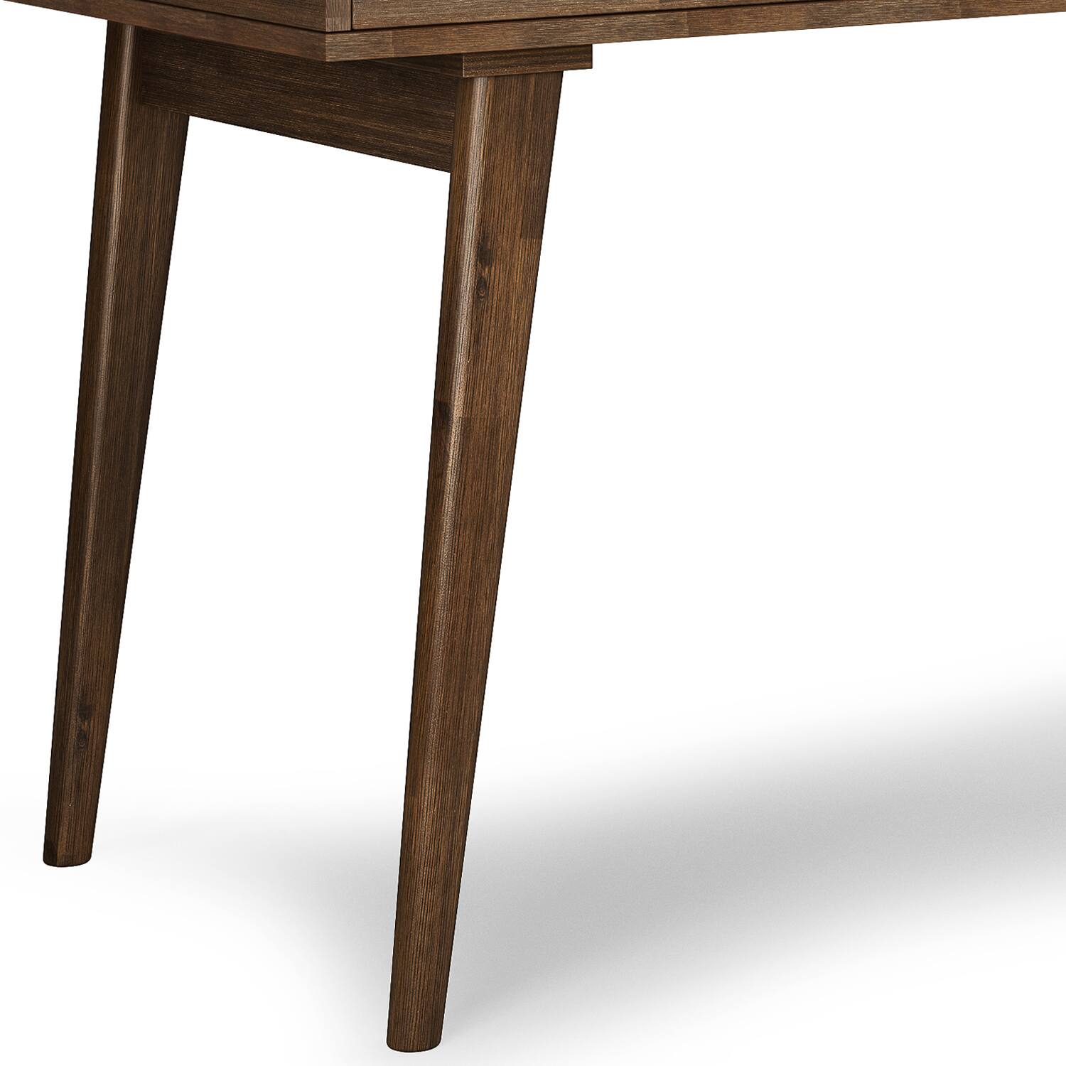 Alt View 6. Simpli Home - Clarkson SOLID ACACIA WOOD Contemporary 60 inch Wide Desk in Rustic Natural Aged Brown - Rustic Natural Aged Brown.