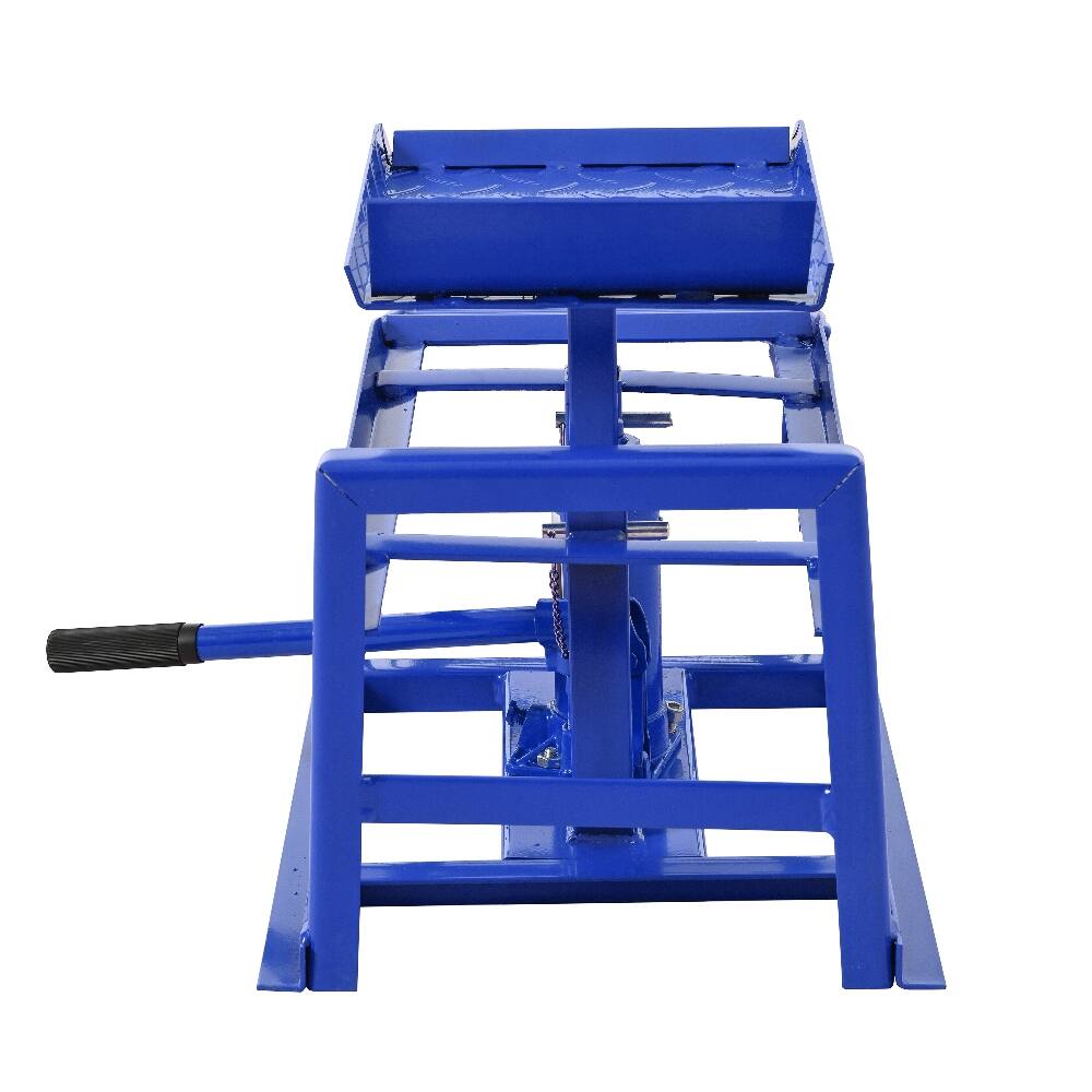 Left. Ropilly - Ropilly 5 Ton Hydraulic Car Ramps 10000 Lbs Truck Service Ramps Adjustable Height Auto Repair Lift 2 Pack Blue.
