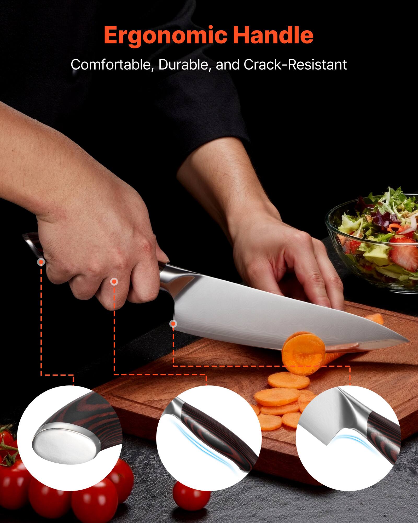 Ergonomic Handle  
Comfortable, Durable, and Crack-Resistant