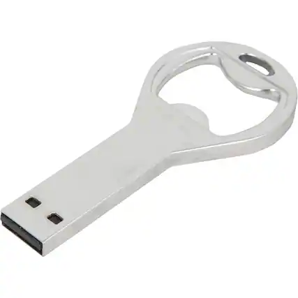 Front. Urban Factory - Urban Factory Funny USB Memory Stick - Bottle Opener - 16 GB - USB 2.0 - Aluminum Gray - Aluminum Gray.