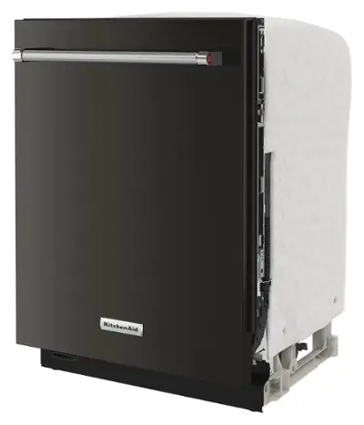 KitchenAid Dishwasher Stainless Steel Tub (KDTM604KBS) - Black Stainless