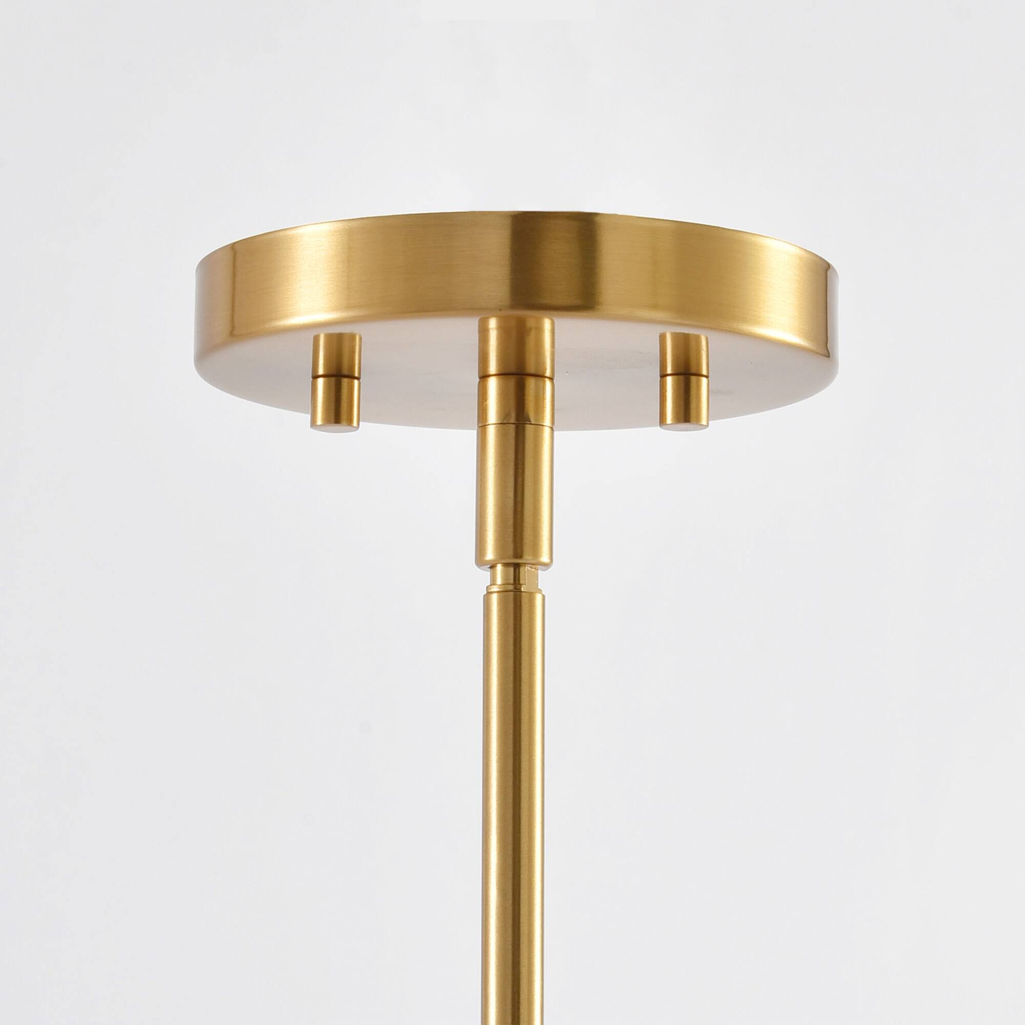 Alt View 8. Parrot Uncle - 7" Modern Gold Pendant Light with Seed Glass Shade - Gold.