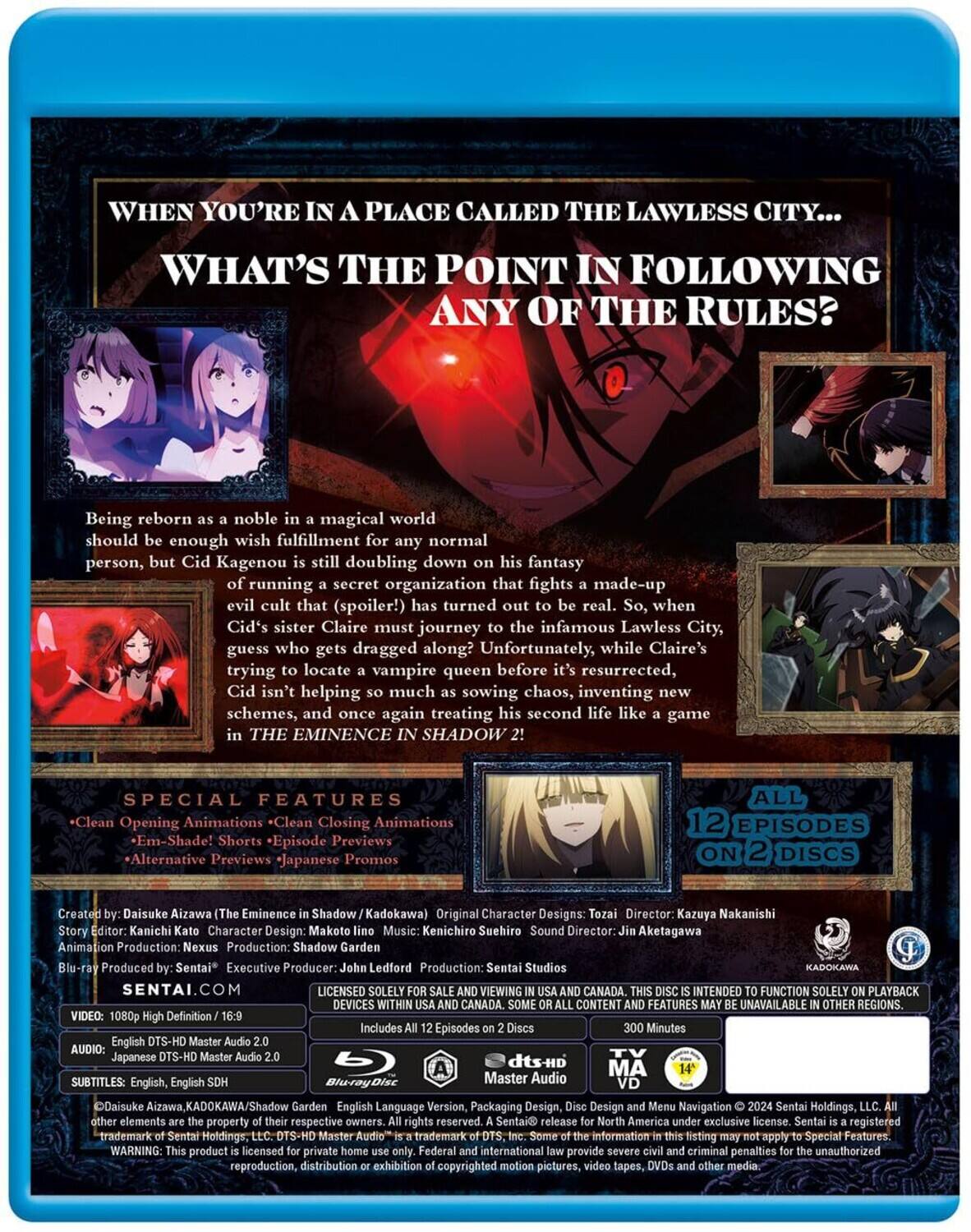 Alt View 1. The Eminence In Shadow: Season 2   - BLU-RAY.