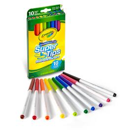 Crayola - Washable Super Tips Markers Pack of 10 - Assorted
