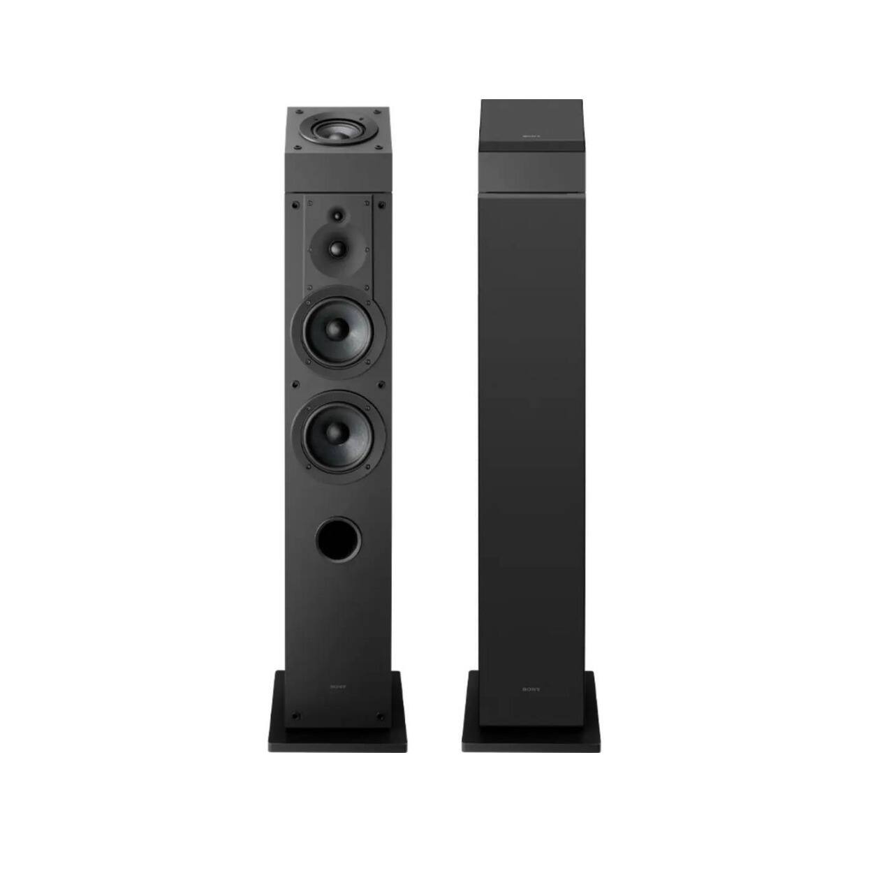 Back. Sony - Sony 3-Way Floorstanding Speaker System (Pair) with Dolby Atmos Speakers (Pair).