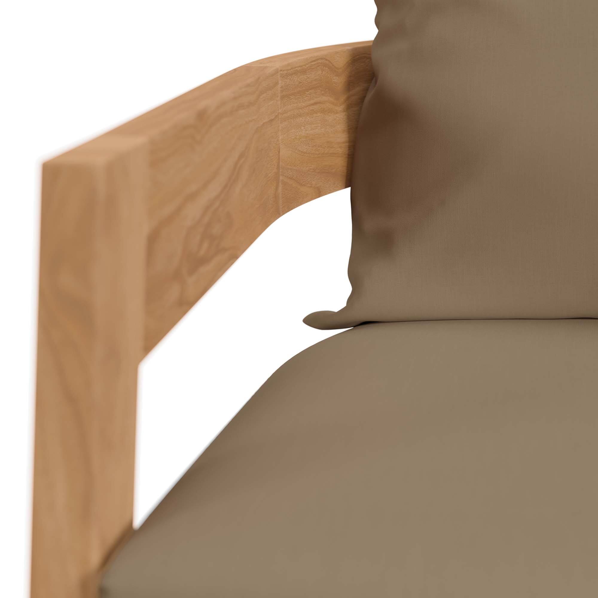 Alt View 5. Modway - Brisbane Teak Wood Outdoor Patio Armchair by Modway - Natural Light Brown.