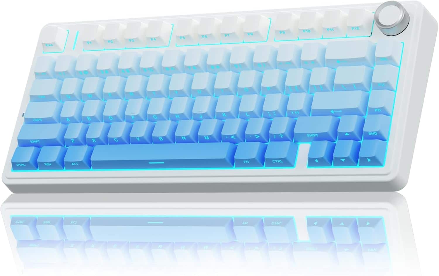 Core Tech - F75 Pro 75% Wireless Mechanical Keyboard with Star Vector Switches - Gradient Blue