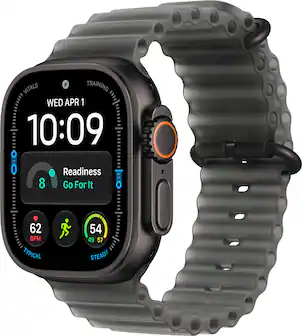 Apple Watch Ultra 4 (GPS + Cellular) 49mm Titanium Case with Translucent Black Ocean Band - Black - (2026)