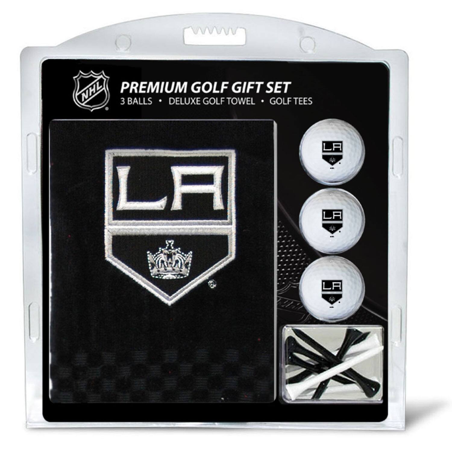 NHL PREMIUM GOLF GIFT SET  
3 BALLS • DELUXE GOLF TOWEL • GOLF TEES  

LA