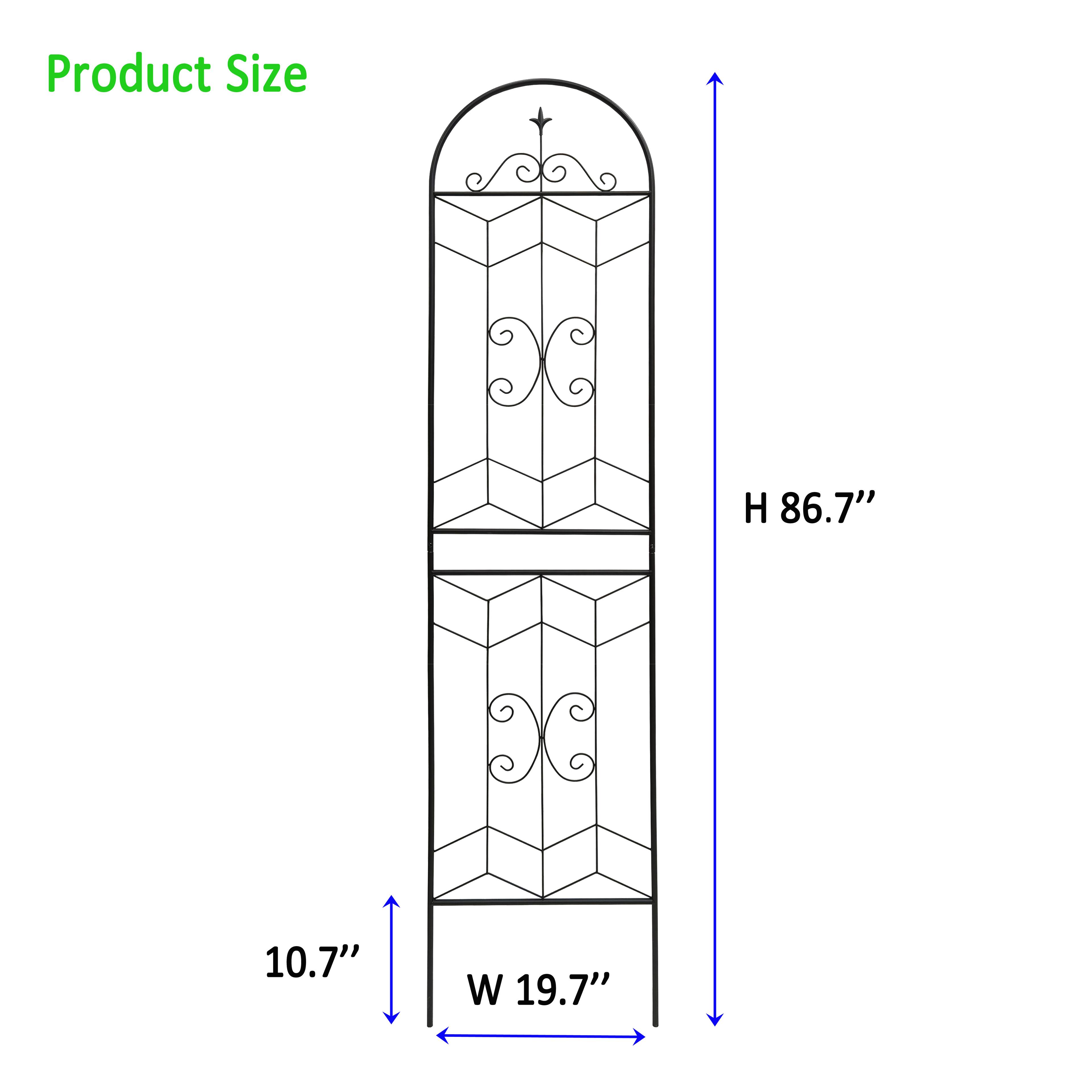 Product Size  
H 86.7"  
W 19.7"  
D 10.7"