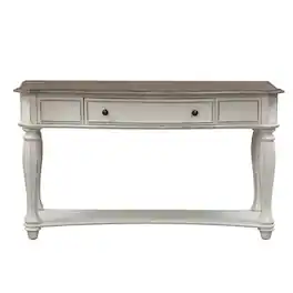 Liberty Furniture Industries - Magnolia Manor Sofa Table in Antique - White