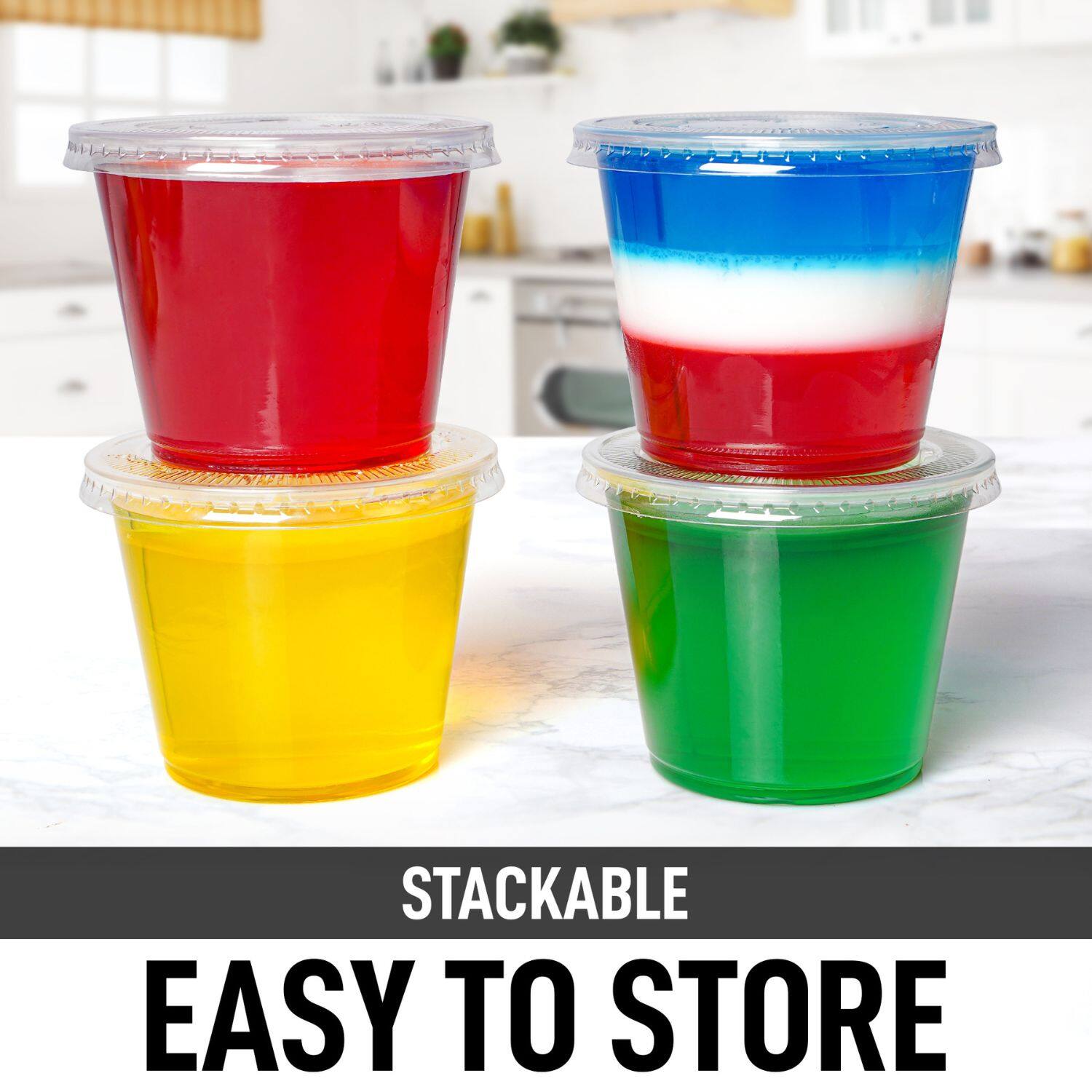 STACKABLE  
EASY TO STORE