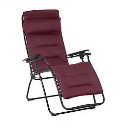 Lafuma - Futura Air Comfort Zero Gravity Indoor Outdoor Recliner Chair, Bordeaux - Bordeaux Red