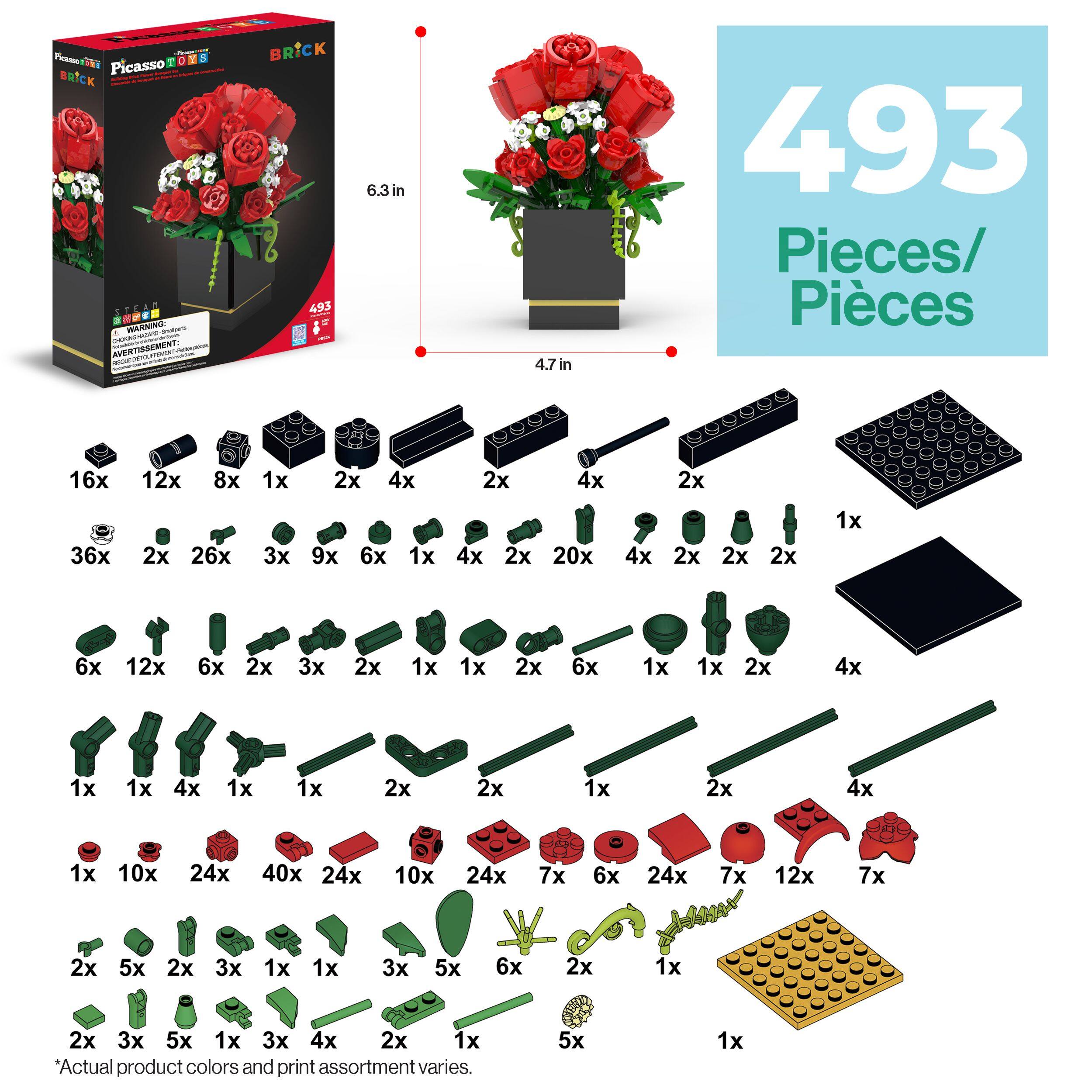 ICESSO Picanal Picasso OYS BRICK WARNING: desabpards DOUGHUND Aduces AVERTISSEMENT:  
BRICK 493  
6.3in  
4.7 in  
493 Pieces/ Pices  
16x  
12x  
8x  
1x  
2x  
4x  
2x  
4x  
2x  
36x  
2x  
26x  
3x  
9x  
6x  
1x  
4x  
2x 20x  
4x  
2x  
2x  
2x  
1x  
6x  
12x  
6x  
2x  
3x  
2x  
1x  
1x  
2x  
6x  
1x  
1x  
2x  
4x  
1x  
1x  
4x  
1x  
1x  
2x  
2x  
1x  
2x  
4x  
1x  
10x  
24x  
40x 24x  
10x  
24x  
7x  
6x  
24x  
7x  
12x  
7x  
2x  
5