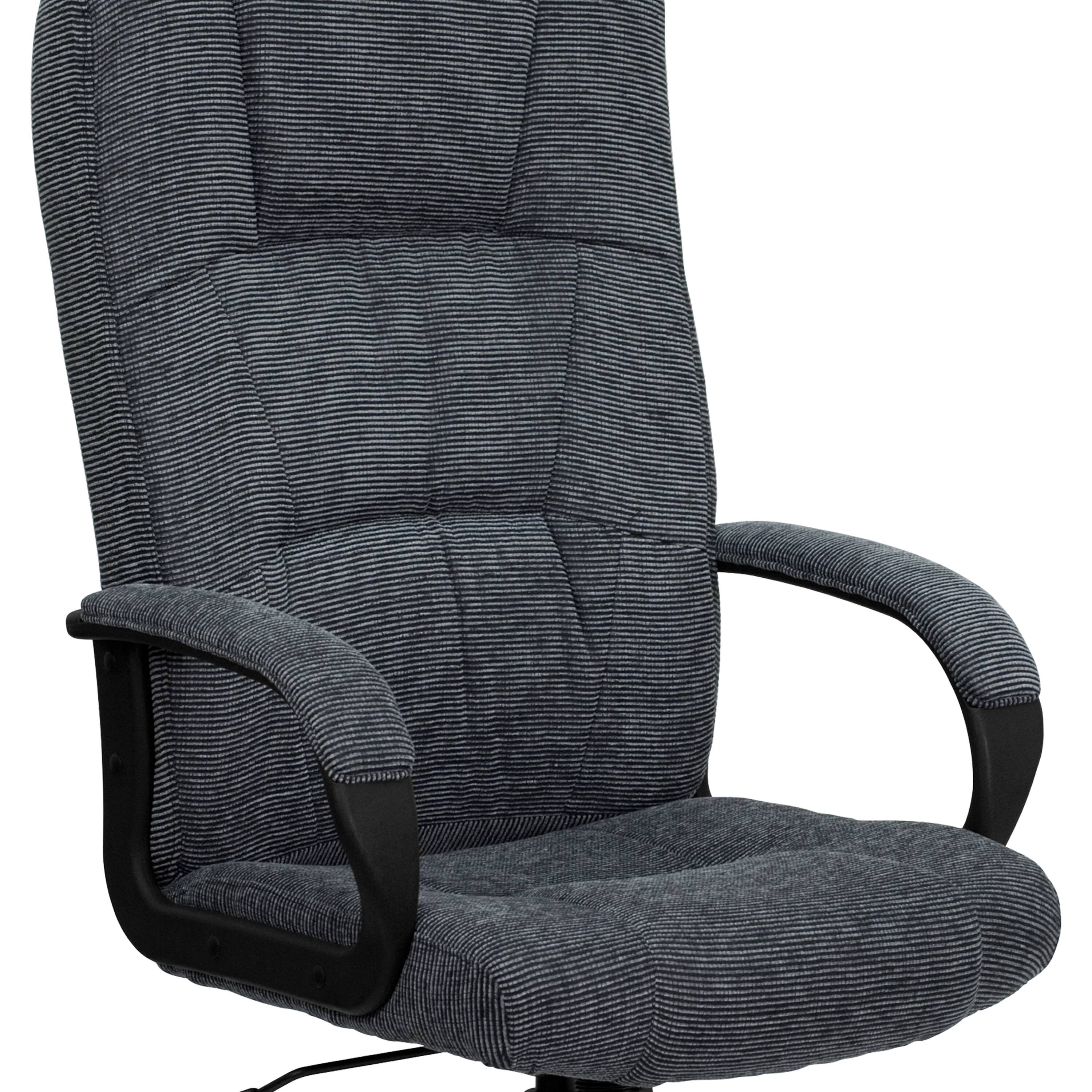 Alt View 8. Emma + Oliver - High Back Fabric Executive Swivel Office Chair with Arms - Gray.