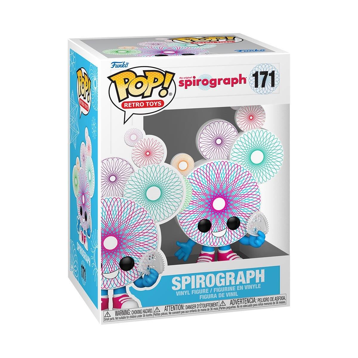 Funko POP! Retro Toys - Spirograph Figure / Figurine en Vinyle / Vinyl Figure / Figura de Vinil

WARNING: CHOKING HAZARD - Small parts. Not for children under 3 years. / ADVERTENCIA: PELOJO DE ASFIXIA. No es adecuado para menores de 3 años. / ATTENTION: PELIGRE DE SOUFFLEMENT. Ne convient pas aux enfants de moins de 3 ans.