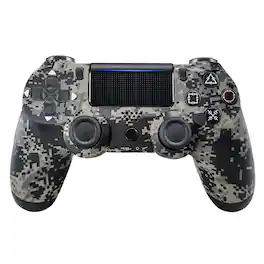 YONWAY - Wireless Bluetooth Game Controller for PlayStation 4, Console Gamepad with Touch Panel, Six-axis Dual Vibration - Urban Camouflage