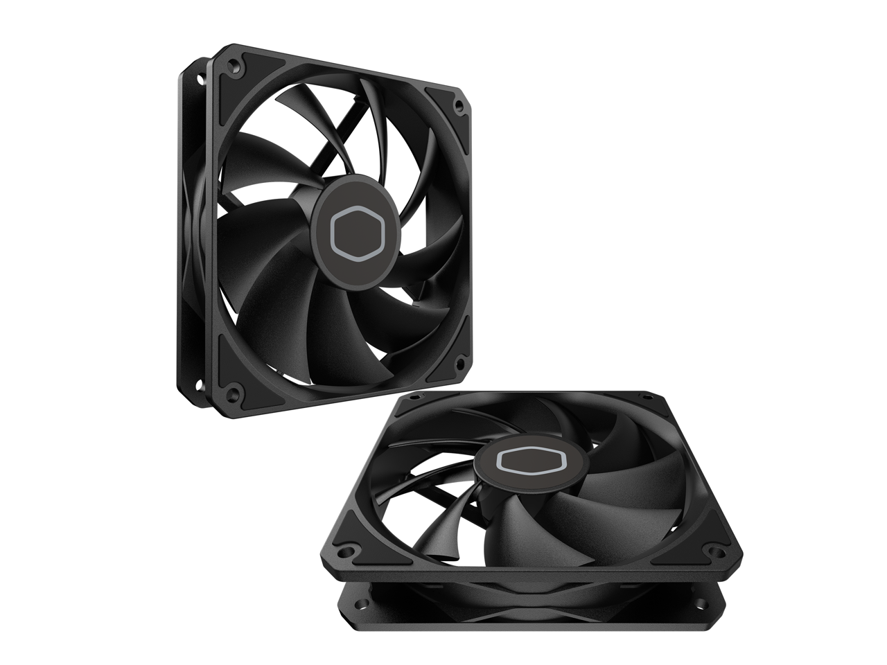 Alt View 3. Cooler Master - Cooler Master MF120 Lite Black Case|Liquid Cooler|120mm Fan, PWM, Air Balance, PBT Frame - Black.