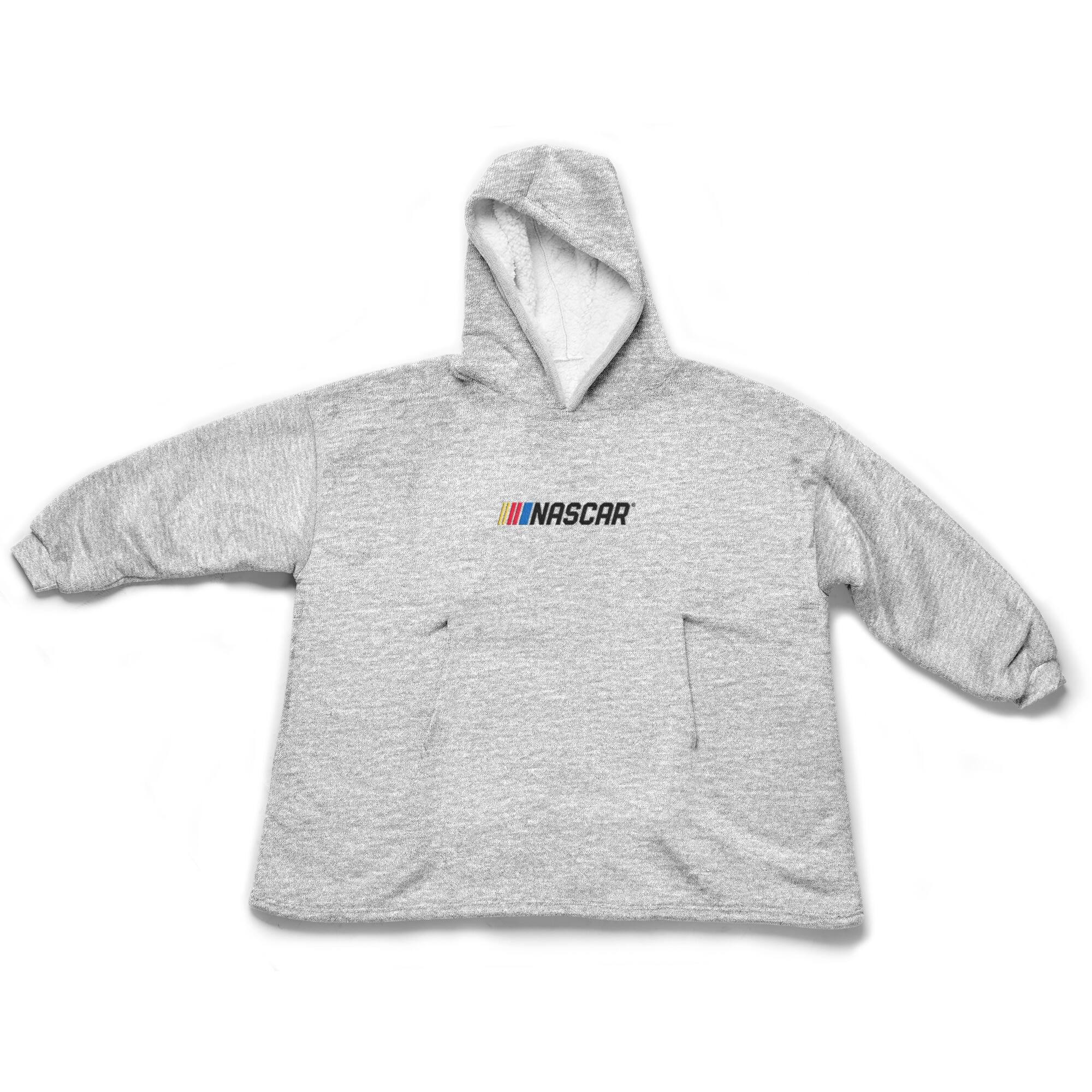 Alt View 3. Northwest - NASCAR Silk Touch Hoodler Blanket Hoodie - Heather Gray.