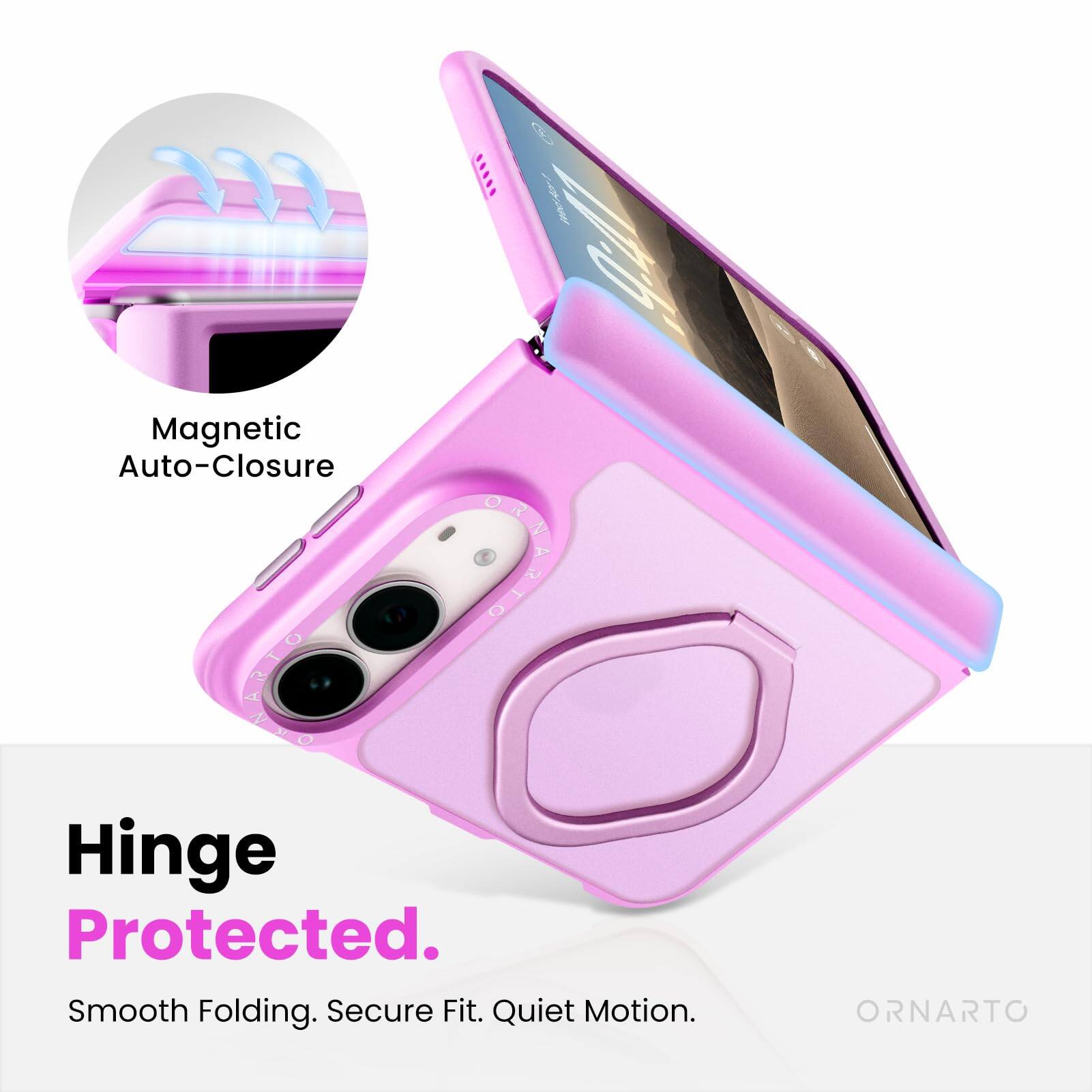 Magnetic Auto-Closure STARIO Hinge Protected. Smooth Folding. Secure Fit. Quiet Motion.
ORNARTO