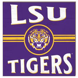 Jardine - LSU Tigers 10'' x 10'' Retro Team Sign - Purple