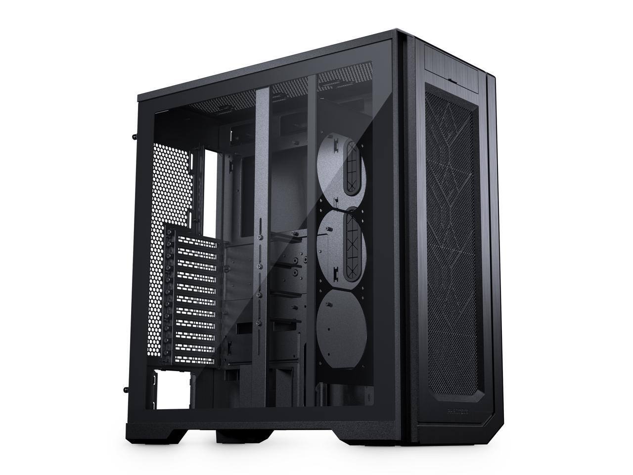 Front. Phanteks - Phanteks Enthoo Pro 2 Server – SSI-EEB, 11 PCI, 15 Fans, Tempered Glass, Black - Black.
