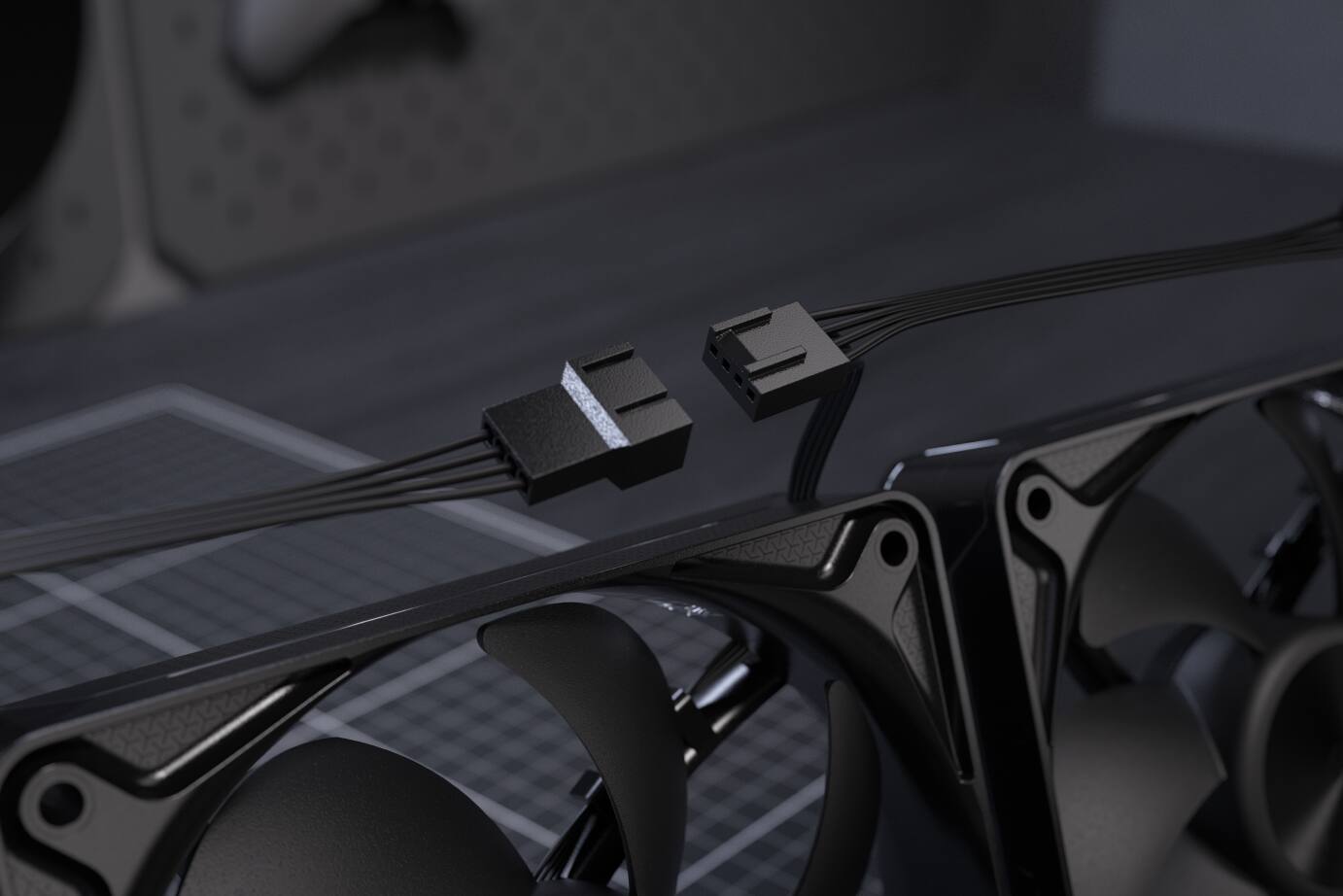Alt View 7. CORSAIR - CORSAIR RS120 II 120mm PWM Fan - Black.