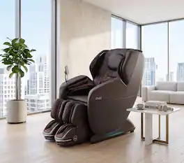 Osaki - 4D Yoga Flex AI Zero Gravity Massage Chair with Dynamic Leg Stretch Technology - Brown