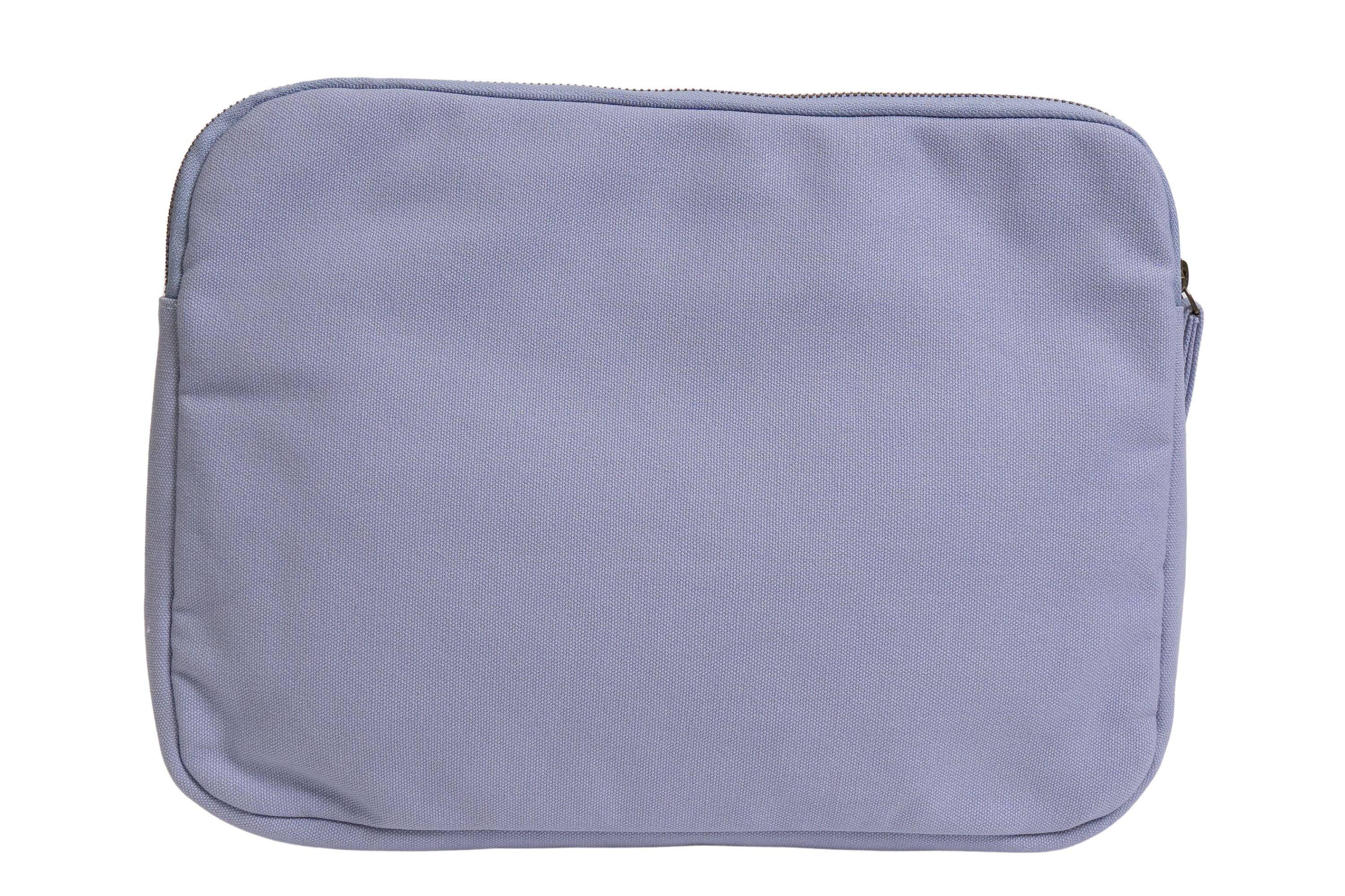 Back. Terra Thread - Organic Cotton Laptop Sleeve 13 inches - Lavender.