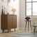 Left. Simpli Home - Lowry Medium Storage Cabinet - Rustic Natural Aged Brown.