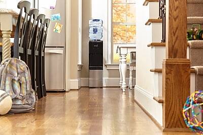 Alt View 3. Primo Water - Deluxe 5 Gal. Hot & Cold Water Dispenser  - Black/Stainless.