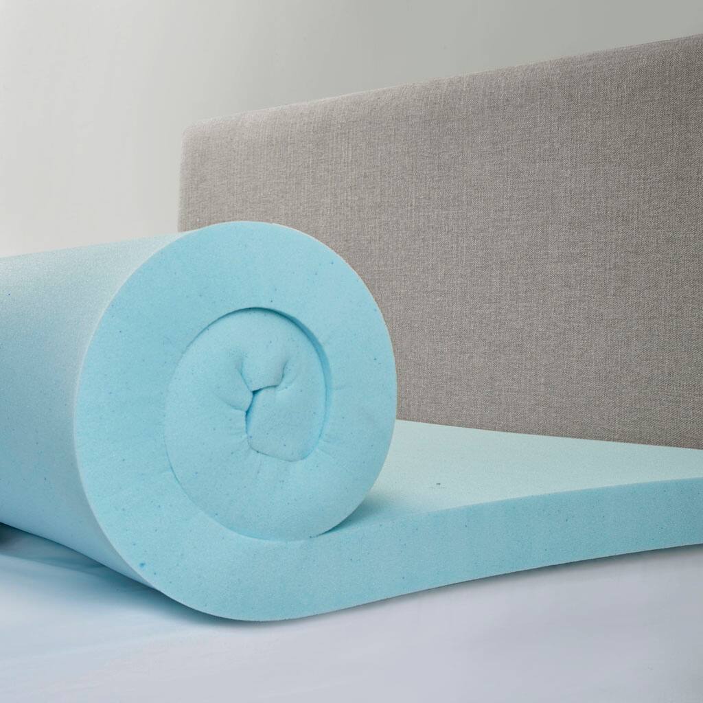 Alt View 5. Glintex - Plush Memory Foam Mattress Topper, Pressure Relief, Cooling and Hypoallergenic Design - White.