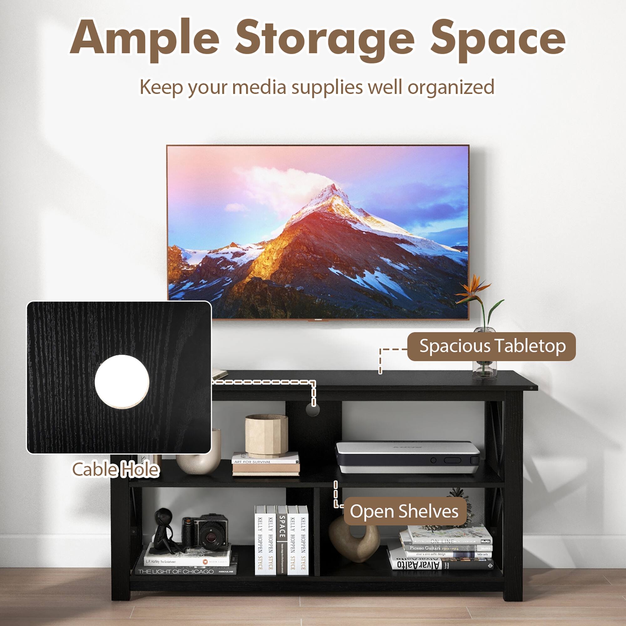 Ample Storage Space: Keep your media supplies well organized. Spacious Tabletop: Cable Hole - - - - - - - - - - - - - - - - - - - - - - - - - - - - - - - - - - - - - - - - - - - - - - - - - - - - - - - - - - - - - - - - - - - - - - - - - - - - - - - - - - - - - - - - - - - - - - - - - - - - - - - - - - - - - - - - - - - - - - - - - - - - - - - - - - - - - - - - - - - - - - - - - - - - - - - - - - - - - - - - - - - - - - - - - - - - - - - - - - - - - - - - - - - - - - - - - - - - - - - - - - - - - - - - - - - - - - - - - - - - - - - - - - - - - - - - - - - - - - - - - - - - - - - - - - - - - - - - - - - - - - - - - - - - - - - - - - - - - - - - - - - - - - - - - - - - - - - - - - - - - - - - - - - - - - - - - - - - - - - - - - - - - - - - - - - - - - - - - - - - - - - - - - - - - - - - - - - - - - - - - - - - - - - - - - - - - - - - - - - - - - - - - - - - - - - - - - - - - - - - - - - - - - - - - - - - - - - - - - - - - - - - - - - - - - - - - - - - - - - - - - - - - - - - - - - - - - - - - - - - - - - - - - - - - - - - - - - - - - - - - - - - - - - - - -
