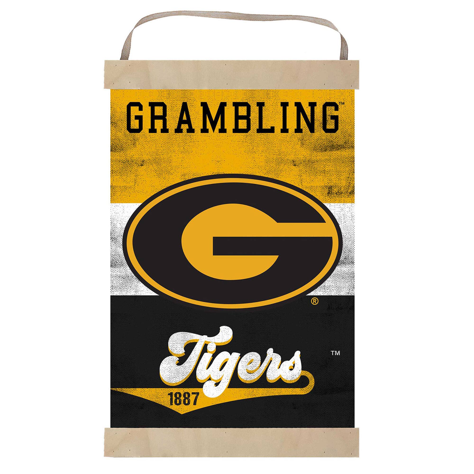 Jardine Grambling Tigers Retro Logo Banner Sign Yellow 4941786 - Best Buy