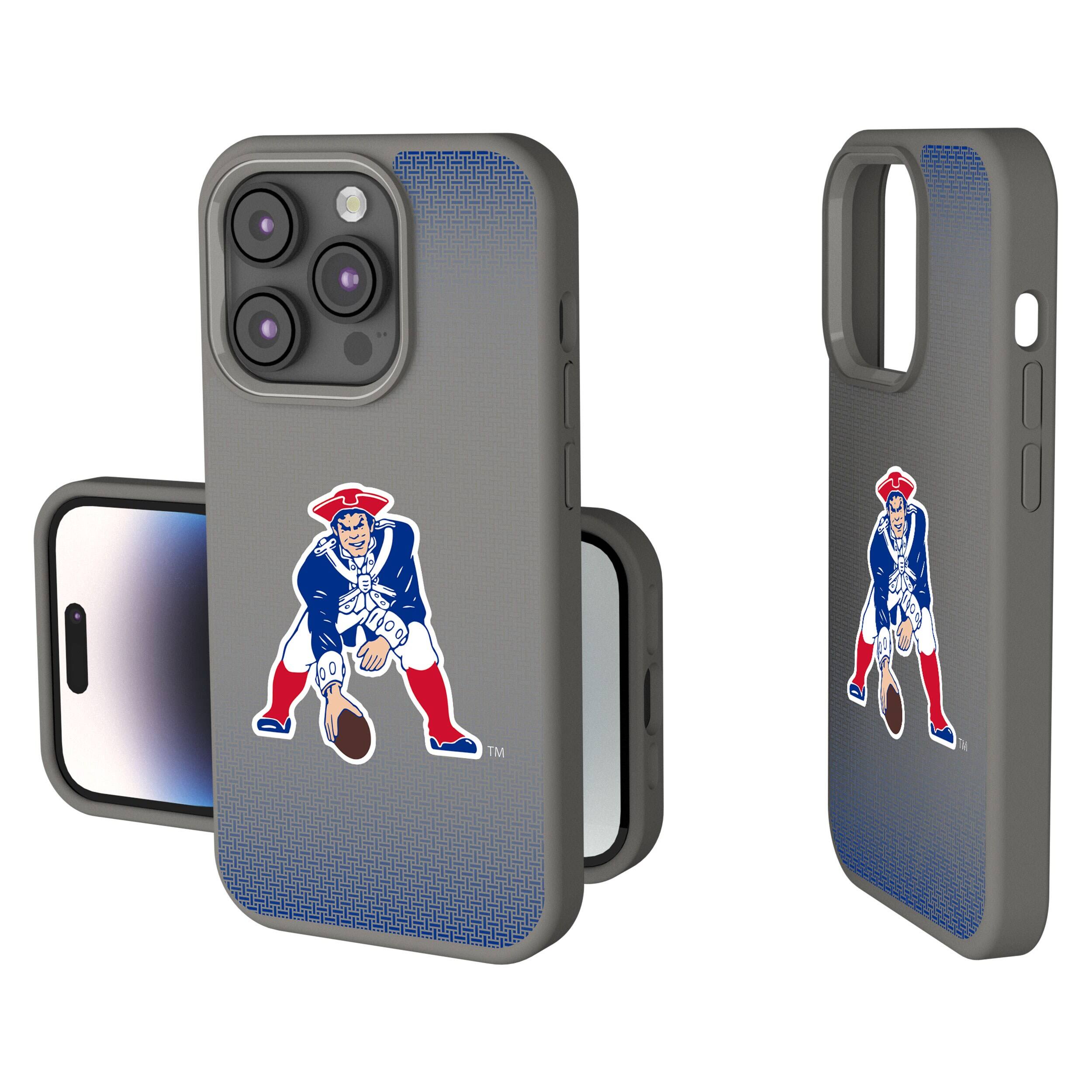 Keyscaper - NFL - New England Patriots - Linen Logo iPhone Soft Touch Case - 15 - Gray