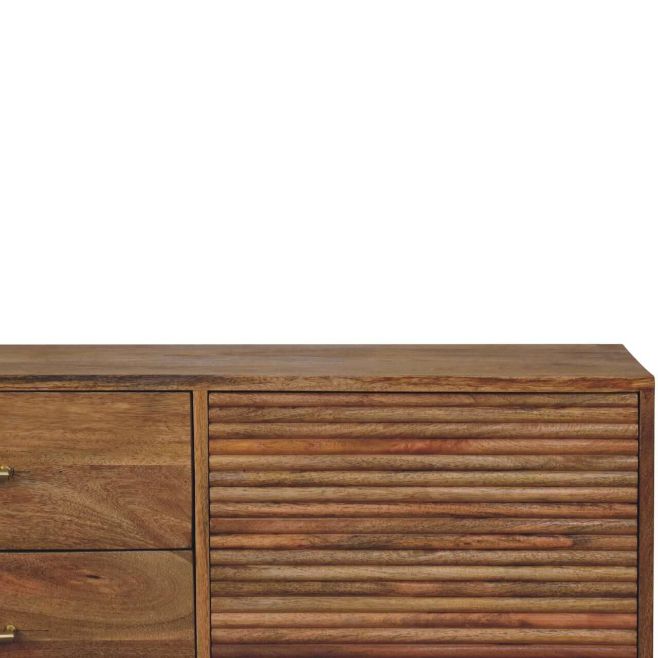 Alt View 1. Artisan Furniture - Artisan Furniture Solid Wood Soba T-Bar Large Nordic Chest - Brown.