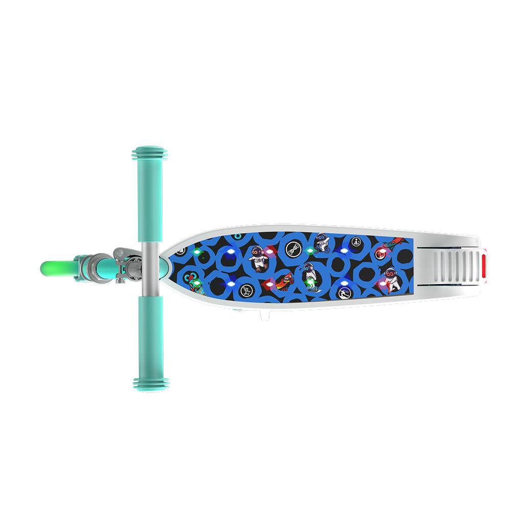 Alt View 1. Mastgoal - Kids' Electric Scooter with Colorful LED Light-Up Wheels, 5MPH Speed, 6-Mile Range,110LBS Capacity. - Blue.