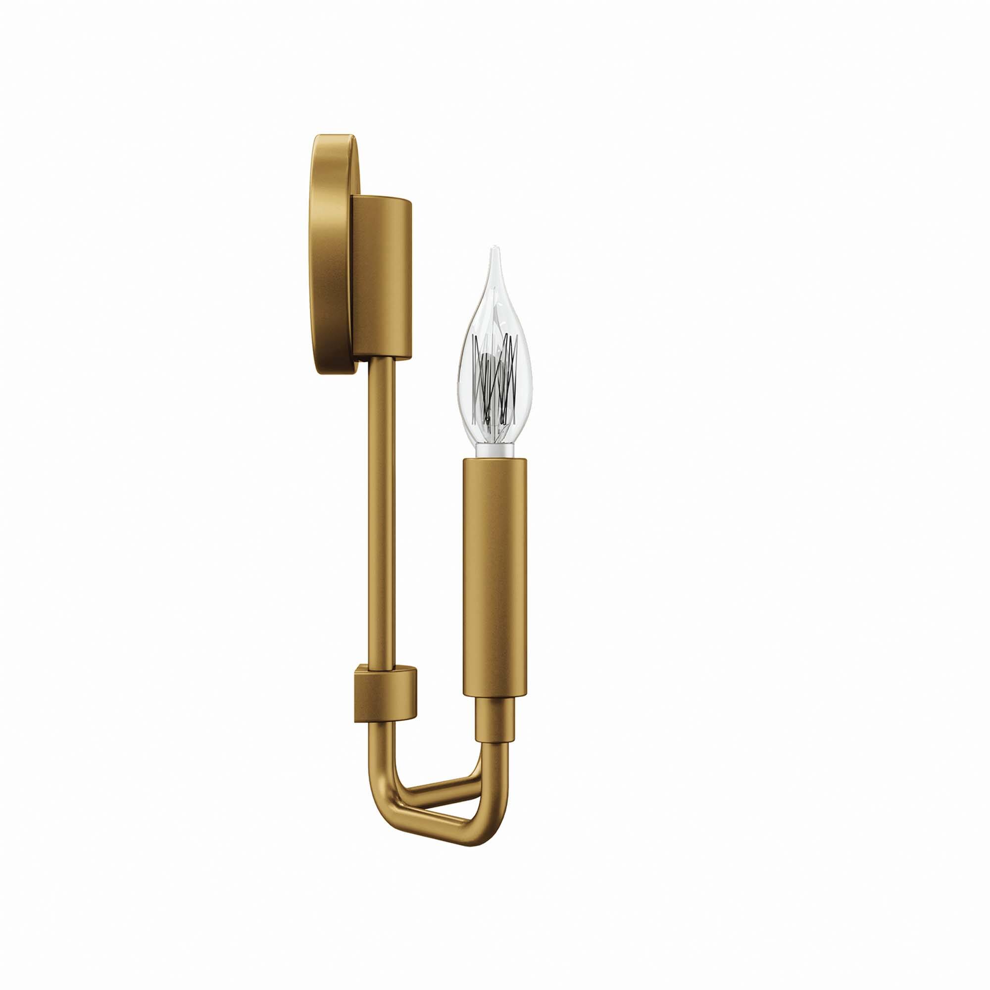 Alt View 2. Modway - Rekindle 2-Light Wall Sconce by Modway - Satin Brass.