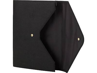 Alt View 2. Smead - Smead Soft Touch Expanding Wallet, Snap Closure, Letter Size, Black (70920) - Black.