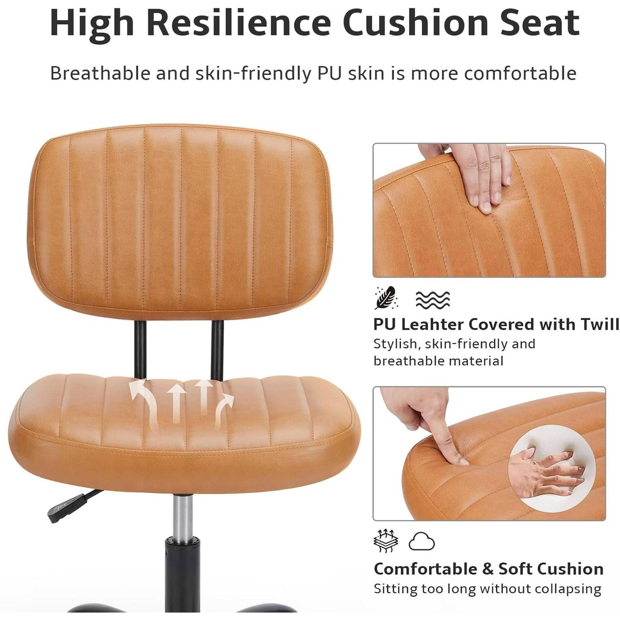 High Resilience Cushion Seat

Breathable and skin-friendly PU skin is more comfortable

PU Leather Covered with Twill
Stylish, skin-friendly and breathable material

Comfortable & Soft Cushion
Sitting too long without collapsing